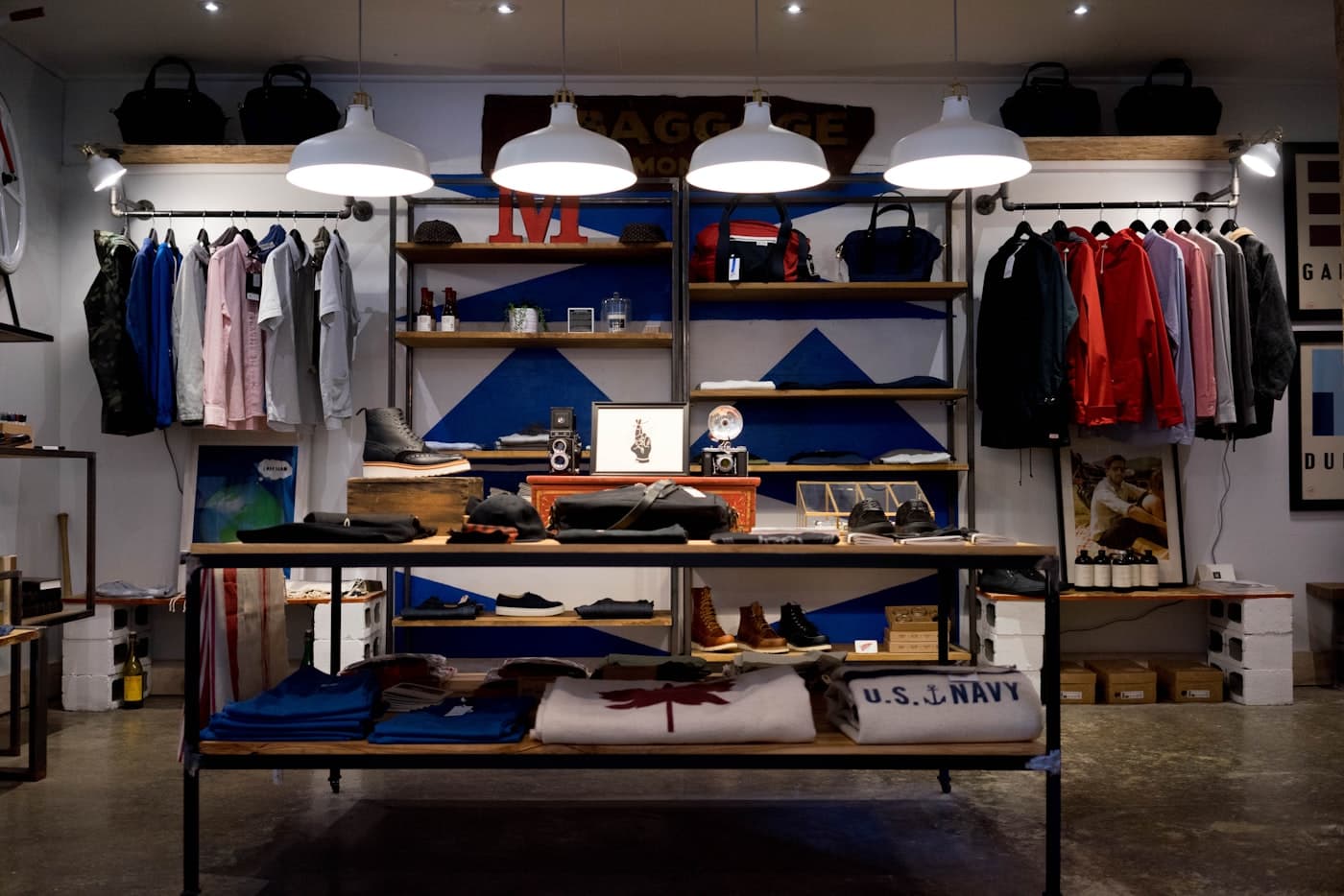 Interior of a small retail shop